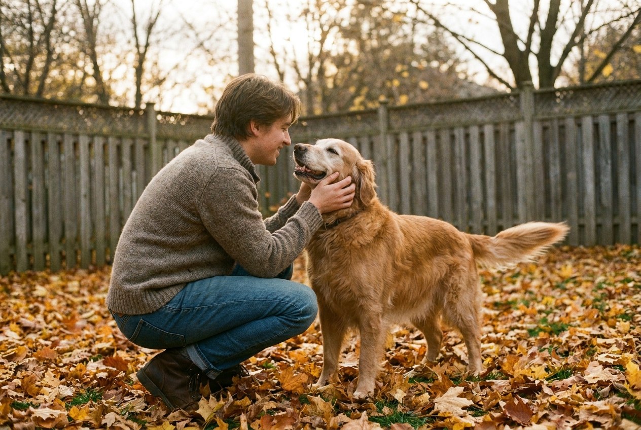 Autumn Yard Hazards for Burlington Dogs: Mushrooms, Mould and Leaf Piles